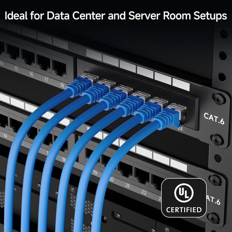 CableMatters [UL Listed] 24 Port Patch Panel Rackmount or Wall Mount 19-Inch, 1U Cat6 Network Patch Panel for 10 Gigabit Ethernet, 110 or Krone Impact Tools Compatible - Image 3